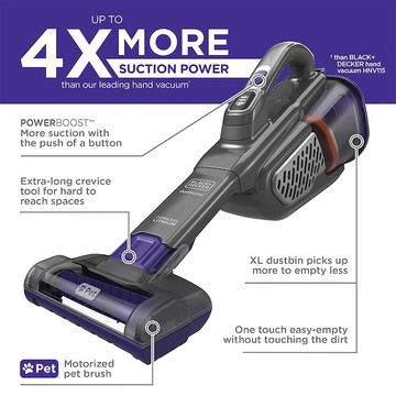 BLACK+DECKER  dustbuster AdvancedClean+ 20-Volt Cordless Handheld Vacuum